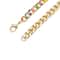6 Pack: 7.5" Rainbow & Gold Enamel Curb Charm Bracelet by Bead Landing™